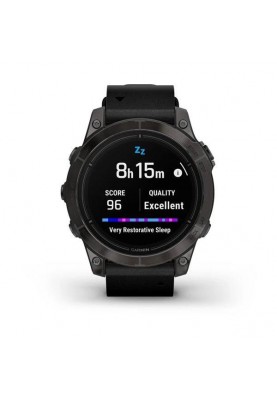 Смарт-годинник Garmin Epix Pro 2 Sapphire 47mm Carbon G. DLC Tit. with B. Leather Band (010-02803-30)