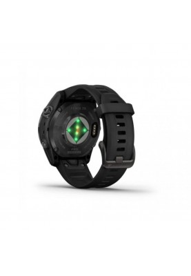 Смарт-годинник Garmin Fenix 7S Sapphire Solar Carbon G. DLC Tit. with Black Band (010-02776-10/11)