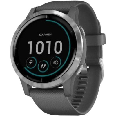 Смарт-годинник Garmin vivoactive 4 Shadow Gray/Silver (010-02174-03/010-02174-01)