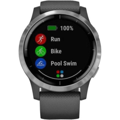 Смарт-годинник Garmin vivoactive 4 Shadow Gray/Silver (010-02174-03/010-02174-01)