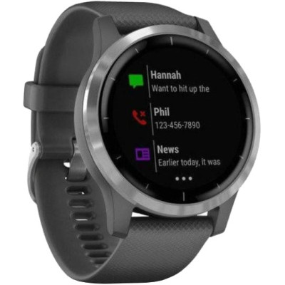 Смарт-годинник Garmin vivoactive 4 Shadow Gray/Silver (010-02174-03/010-02174-01)