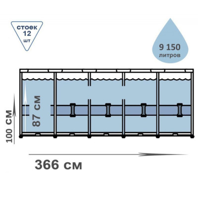 Басейн каркасний Bestway 56418