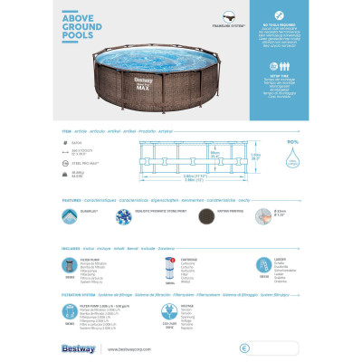 Басейн каркасний Bestway 56709