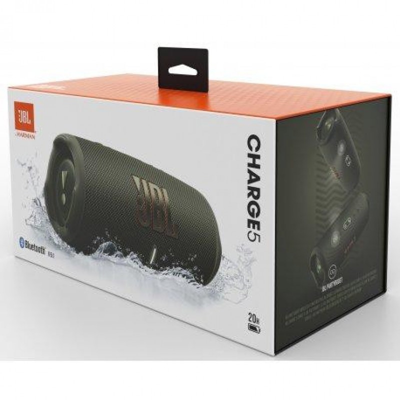 Портативна колонка JBL Charge 5 Green (JBLCHARGE5GRN)