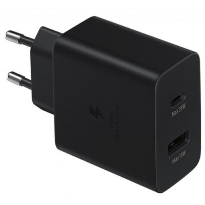 Зарядний пристрій Samsung 35W PD Power Adapter Duo Black (EP-TA220NBEGRU)