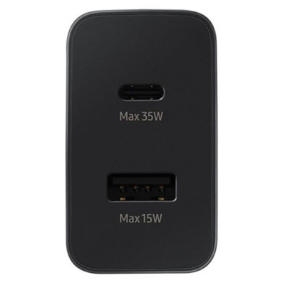 Зарядний пристрій Samsung 35W PD Power Adapter Duo Black (EP-TA220NBEGRU)