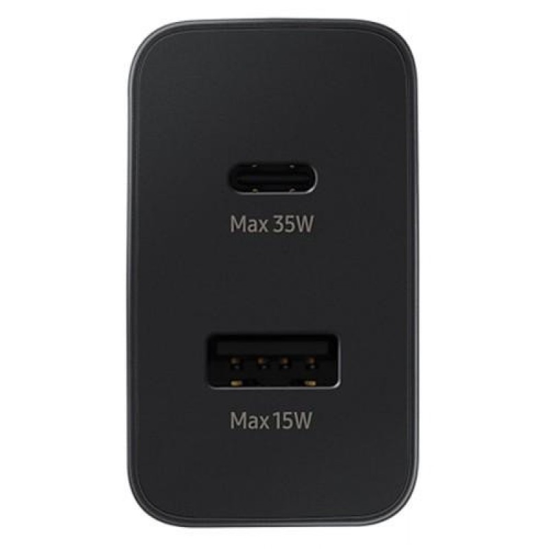 Зарядний пристрій Samsung 35W PD Power Adapter Duo Black (EP-TA220NBEGRU)