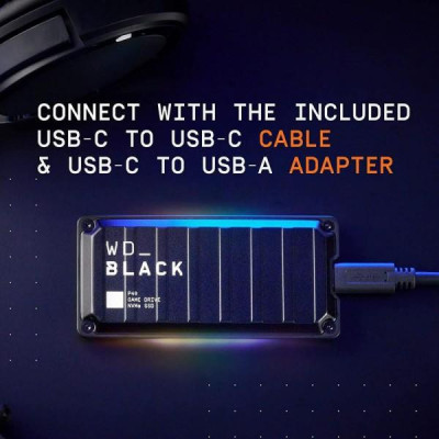 SSD накопичувач WD Black P40 Game Drive 2 TB (WDBAWY0020BBK)