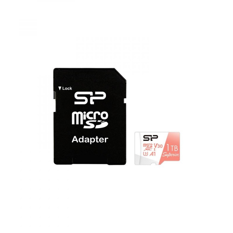 Карта пам'яті Silicon Power 1 TB microSDXC U3 A1 V30 Superior + adapter (SP001TBSTXDV3V20SP)