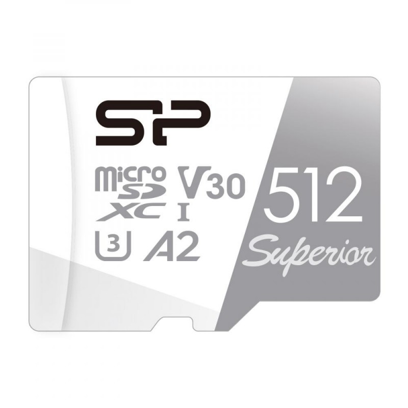 Карта пам'яті Silicon Power 512 GB microSDXC U3 A1 V30 Superior Color + adapter (SP512GBSTXDA2V20SP)