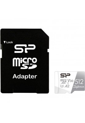 Карта пам'яті Silicon Power 512 GB microSDXC U3 A1 V30 Superior Color + adapter (SP512GBSTXDA2V20SP)