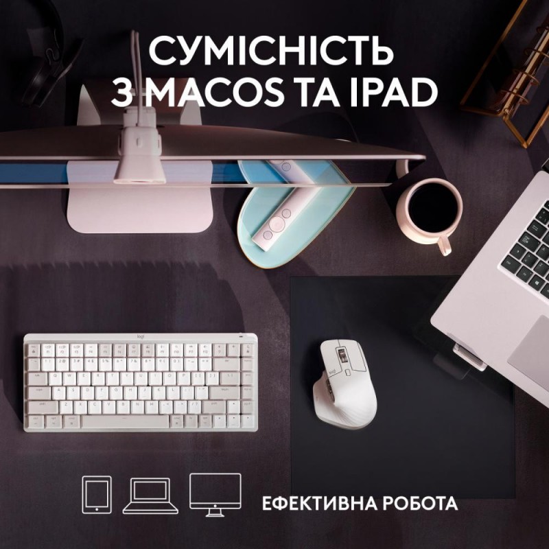 Миша Logitech MX Master 3S для Mac Pale Grey (910-006572)