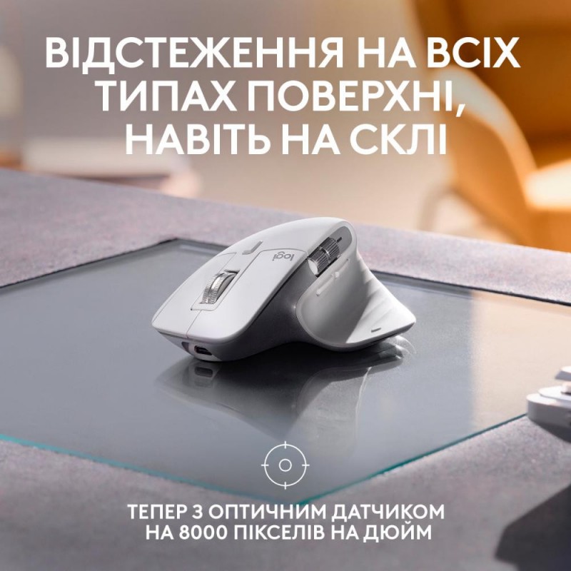 Миша Logitech MX Master 3S для Mac Pale Grey (910-006572)