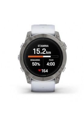 Смарт-годинник Garmin Epix Pro Gen 2 Sapphire 51mm Titanium w. Whitestone Band (010-02804-10/11)