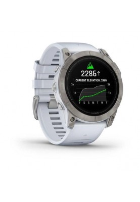 Смарт-годинник Garmin Epix Pro Gen 2 Sapphire 51mm Titanium w. Whitestone Band (010-02804-10/11)