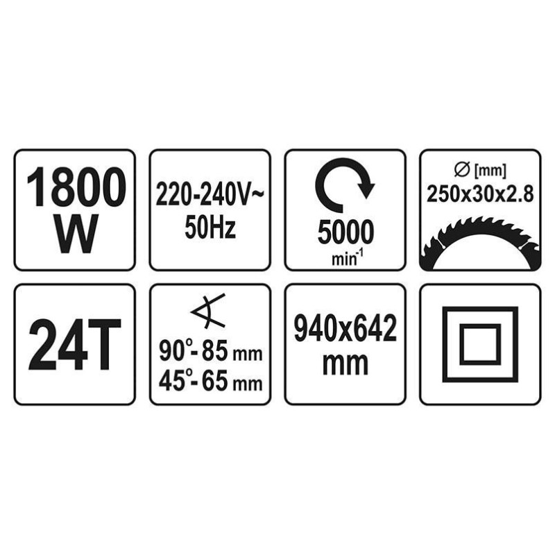 Дискова пила YATO YT-82165