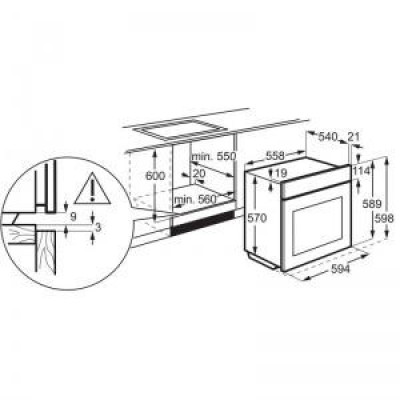 Духовка електрична Electrolux EOF6P76BX