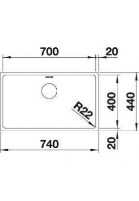 Кухонна мийка Blanco ANDANO 700-U 522971