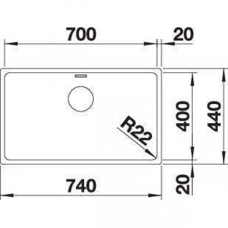 Кухонна мийка Blanco ANDANO 700-U 522971