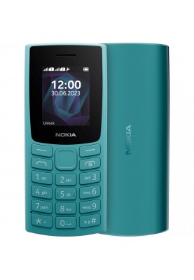 Мобільний телефон Nokia 105 SS 2023 Cyan (1GF019EPG6C01)