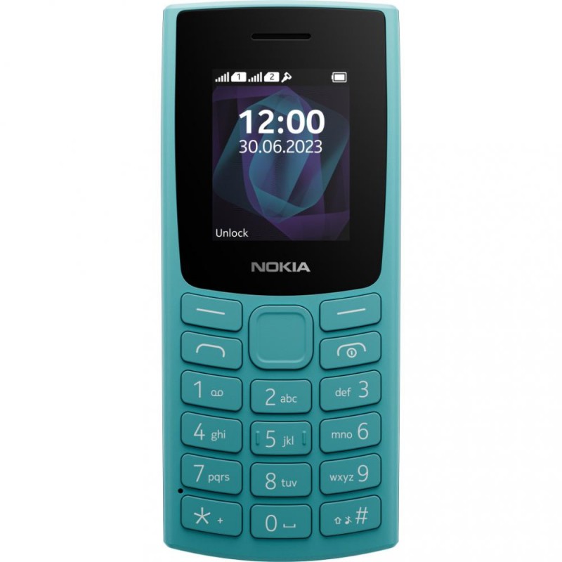 Мобільний телефон Nokia 105 SS 2023 Cyan (1GF019EPG6C01)