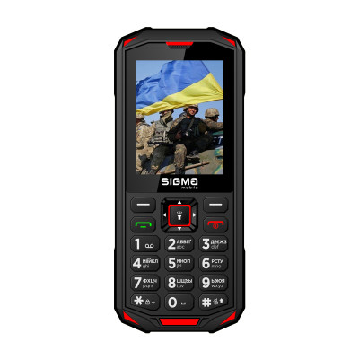 Мобільний телефон Sigma X-treme PA68 Black-Red
