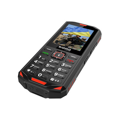 Мобільний телефон Sigma X-treme PA68 Black-Red