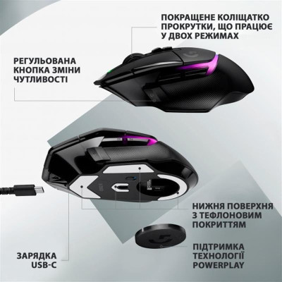 Миша Logitech G502 X PLUS Black (910-006162)