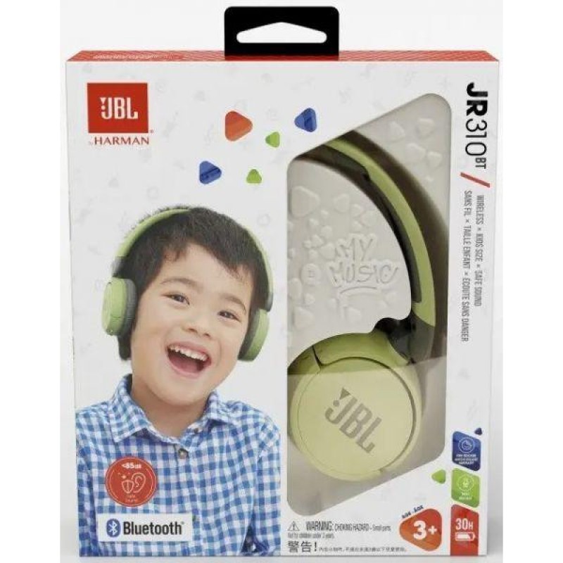 Навушники із мікрофоном JBL JR310BT Green (JBLJR310BTGRN)