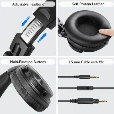Навушники з мікрофоном OneOdio Studio Wireless Pro C Black