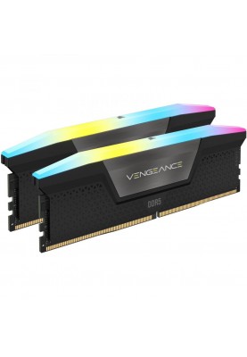 Пам'ять для настільних комп'ютерів Corsair 32 GB (2x16GB) DDR5 6000 MHz Vengeance RGB (CMH32GX5M2D6000Z36K)