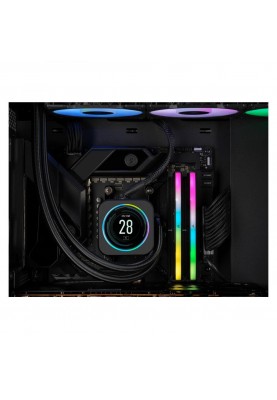 Пам'ять для настільних комп'ютерів Corsair 32 GB (2x16GB) DDR5 6000 MHz Vengeance RGB (CMH32GX5M2D6000Z36K)