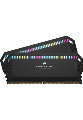 Пам'ять для настільних комп'ютерів Corsair 32 GB (2x16 GB) DDR5 6200 MHz Dominator Platinum RGB (CMT32GX5M2X6200C36)