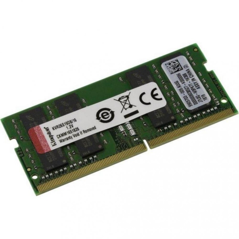 Пам'ять для ноутбуків Kingston 16 GB SO-DIMM DDR4 2666 MHz (KVR26S19D8/16)