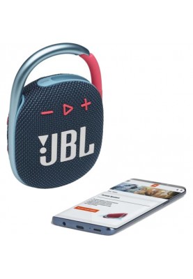 Портативна колонка JBL Clip 4 Blue/Pink (JBLCLIP4BLUP)