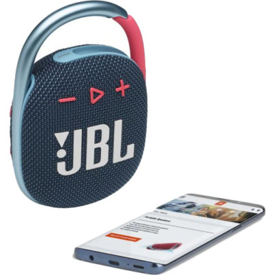 Портативна колонка JBL Clip 4 Blue/Pink (JBLCLIP4BLUP)