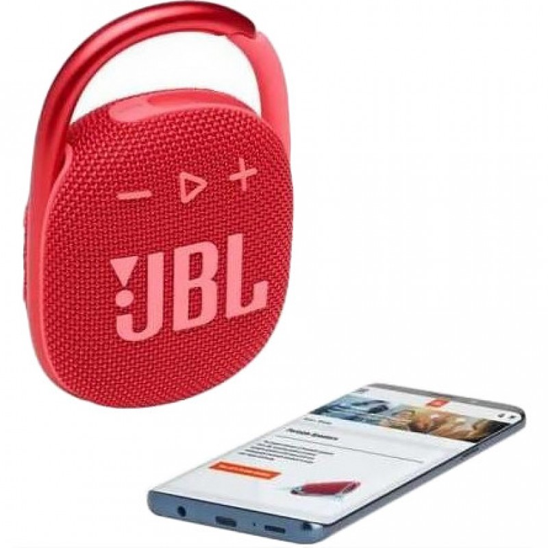 Портативна колонка JBL Clip 4 Red (JBLCLIP4RED)