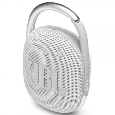 Портативна колонка JBL Clip 4 White (JBLCLIP4WHT)