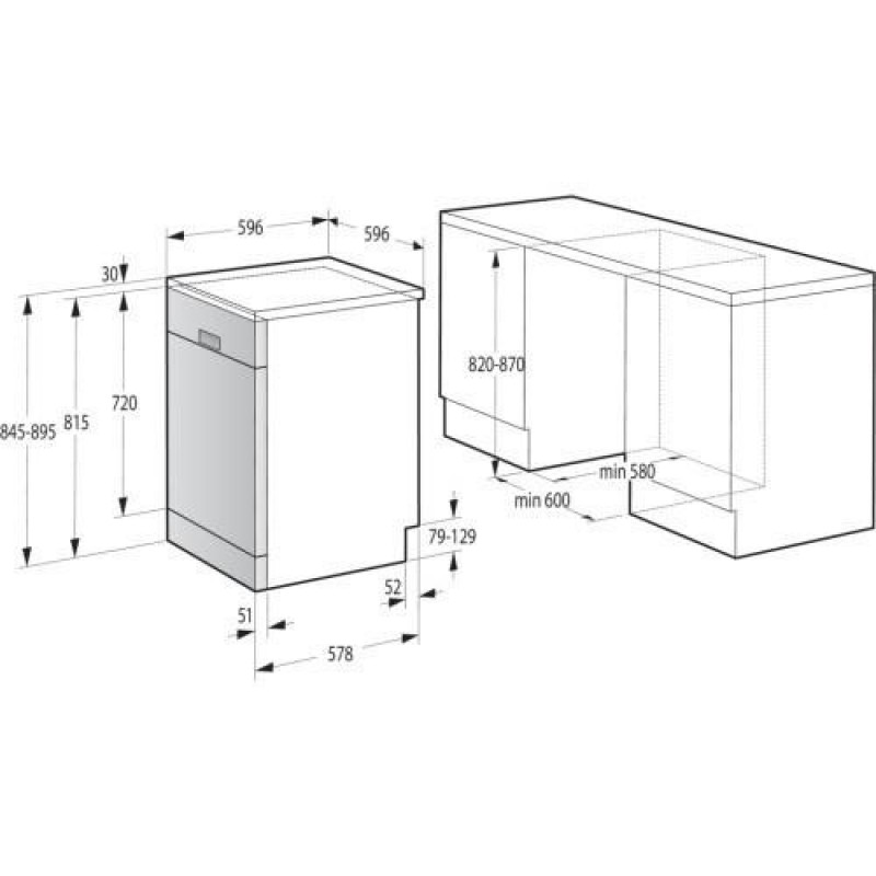 Посудомийна машина Gorenje GS62040W