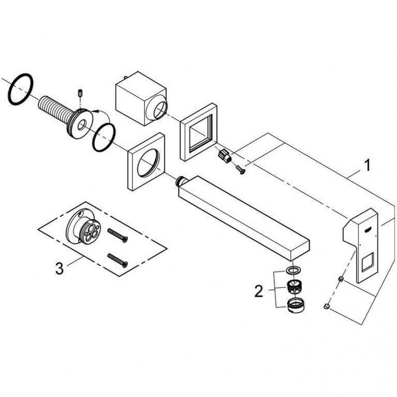 Змішувач для раковини GROHE Eurocube 23447000