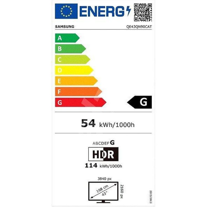 Телевізор Samsung QE43QN90CAUXUA