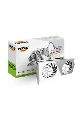 Відеокарта INNO3D GEFORCE RTX 4060 Ti 8GB TWIN X2 OC WHITE (N406T2-08D6X-171153W)