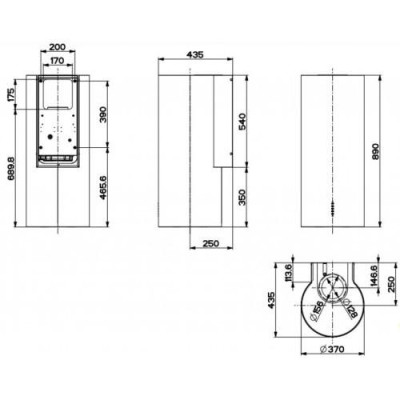Декоративна витяжка Faber CYLINDRA PLUS WH GLOSS