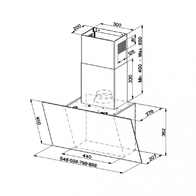 Витяжка похила Faber DAISY EG6 BK A80 (110.0371.515)