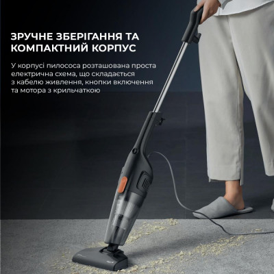 Пилосос 2в1 (вертикальний + ручний) Deerma Corded Hand Stick