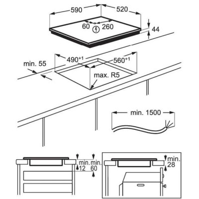 Варильна поверхня електрична Electrolux CIS62449W
