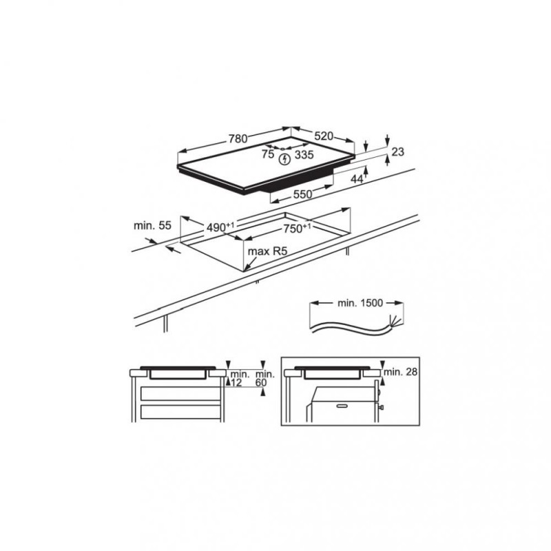 Варильна поверхня електрична Electrolux EIS84486