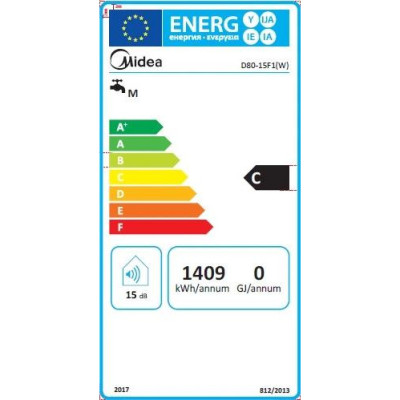 Водонагрівач (бойлер) електричний накопичувальний Midea D80-15F1(W)