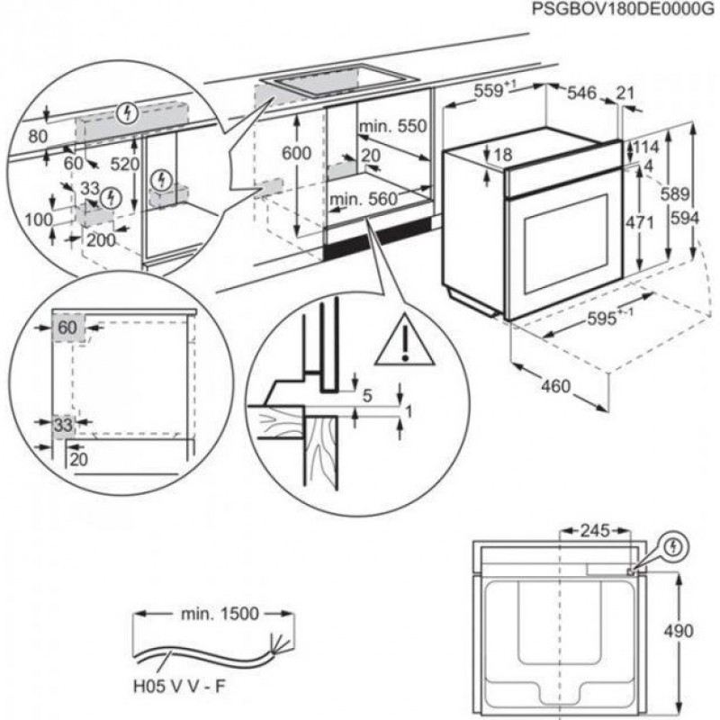 Духовка електрична AEG BCR748380W