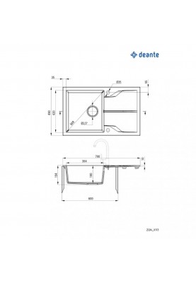 Кухонна мийка Deante Andante ZQN G113